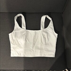 Banana Republic White Jean Crop Top NEW